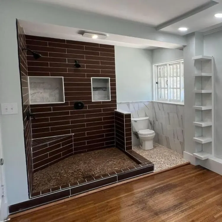 After bathroom remodel