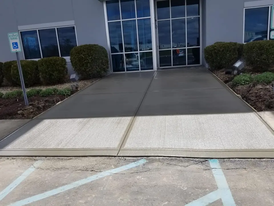 Concrete Walkway And Entry Pad