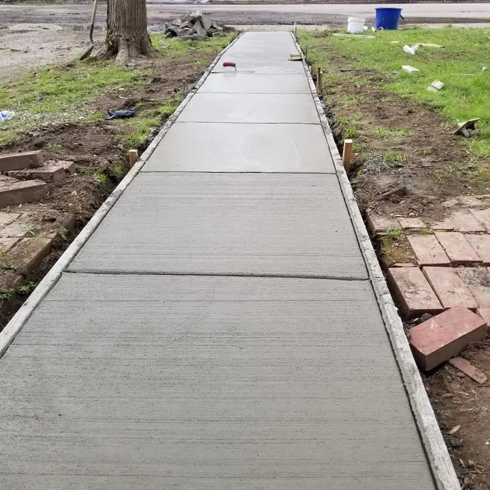 Concrete Walkway And Entry Pad detail