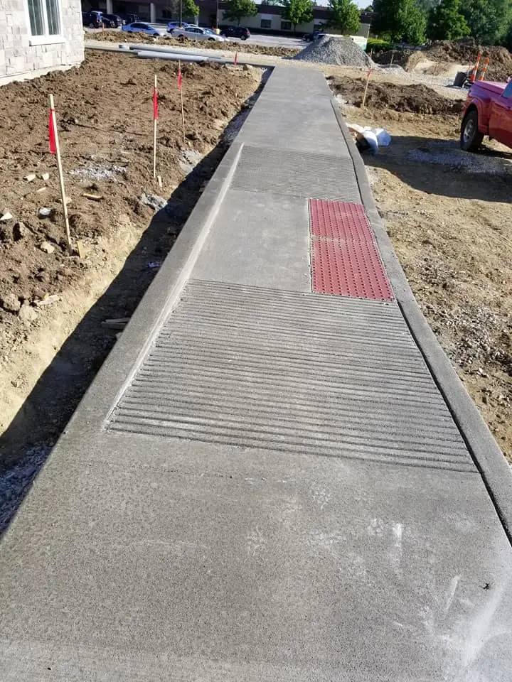 Concrete Walkway And Entry Pad detail