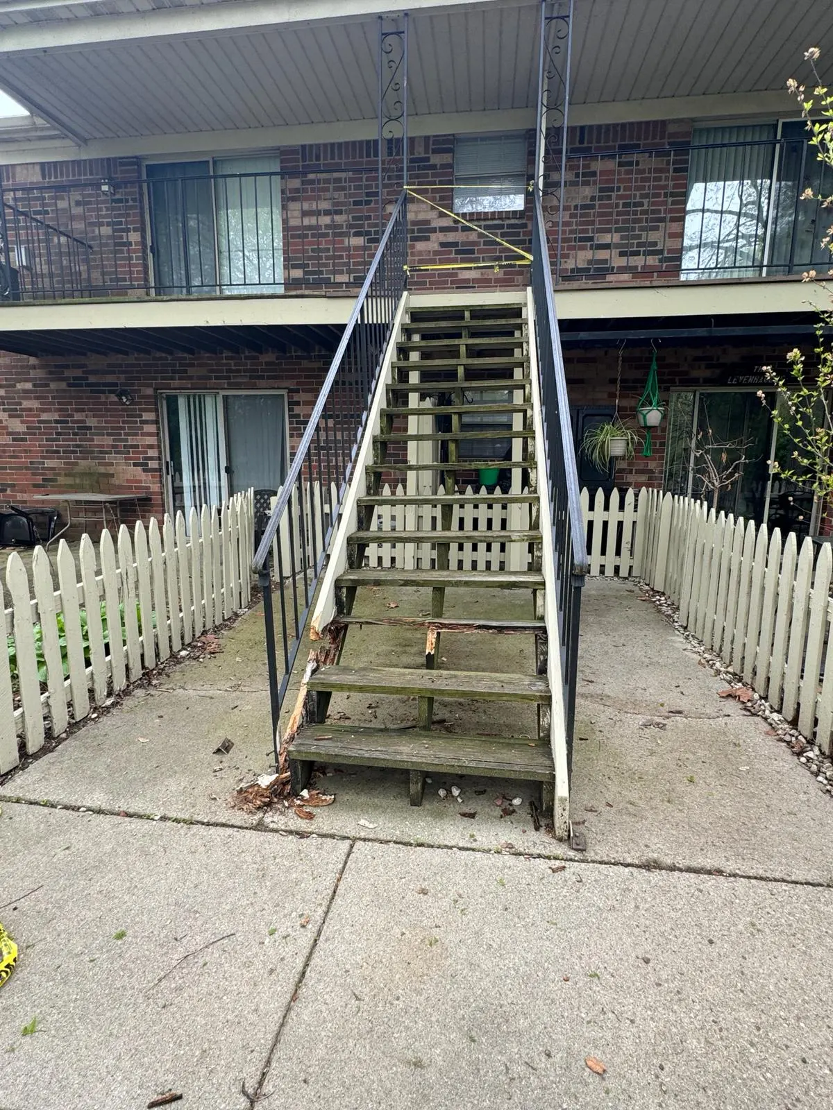 Exterior Stair Replacement finishing detail